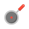 Pan fried icon, flat design isolated vector