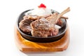 Pan-Fried Lamb Chops Royalty Free Stock Photo