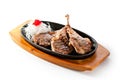 Pan-Fried Lamb Chops Royalty Free Stock Photo