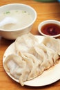 Pan-fried meat dumplings (guotie,