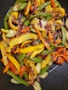 pan fried mixed vegetables