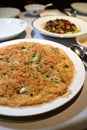 Pan Fried Oyster pancake Royalty Free Stock Photo