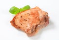 Pan-fried pork chop Royalty Free Stock Photo