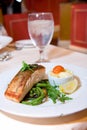 Pan Fried Salmon with green beans