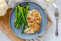 Pan-fried scallops Royalty Free Stock Photo