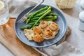 Pan-fried scallops Royalty Free Stock Photo