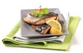 Pan fried trout fillets Royalty Free Stock Photo