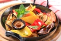 Pan fried vegetables Royalty Free Stock Photo