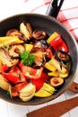 Pan fried vegetables Royalty Free Stock Photo