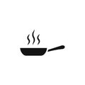 Pan frying icon isolated on white background Royalty Free Stock Photo