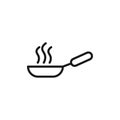 Pan frying icon Royalty Free Stock Photo