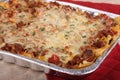 Pan of Lasagna Royalty Free Stock Photo