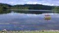 Georgia Dahlonega Reservoir A pan left to right across the Dahlonega Reservoir