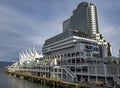 Pan Pacific Hotel in downtown Vancouver, BC in Canada Royalty Free Stock Photo