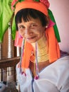 Elderly Kayan woman portrait.