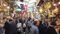 Pan right video of the Ootori shrine during the Tori-no-Ichi Fair or Rakes Fair in november.