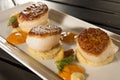 Pan Seared Diver Scallops Royalty Free Stock Photo