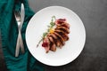 Pan-Seared Wild Duck Breast with Port Wine Reduction