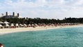 Pan shot of the Jumeira Beach, Dubai, United Arab Emirates