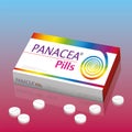 Panacea Medicine Pills Packet Box Tablets