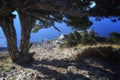 Panagia kelia On the top of the Agion Oros Athos Mountain in Greece Royalty Free Stock Photo