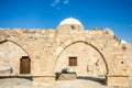 Panagia Odigitria or Virgin Mary church with ruined arch, Kouklia village, Paphos region, Cyprus Royalty Free Stock Photo