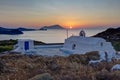 Panagia Tourliani chapel, Milos island, Greece Royalty Free Stock Photo