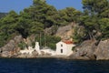 Panagias island in Parga Greece Royalty Free Stock Photo