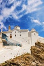 Panagitsa Tou Pirgou church in Skopelos Town Royalty Free Stock Photo