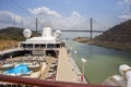 Panama canal, Cruise ship goes on the Panama canal. We left behind the Centennial Bridge.