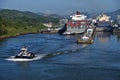 Panama Canal Locks Royalty Free Stock Photo