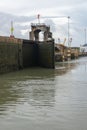 Panama Canal Locks, Travel, Central America Royalty Free Stock Photo