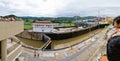 Panama Canal MiraFlores Locks Royalty Free Stock Photo