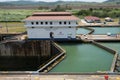 The Panama Canal, Miraflores Locks, Panama City Royalty Free Stock Photo