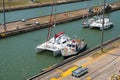 The Panama Canal, Miraflores Locks, Panama City Royalty Free Stock Photo