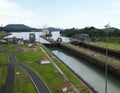 Panama Canal, Shipping, Freight, Travel Royalty Free Stock Photo