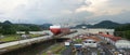 Panama Canal, Shipping, Freight, Travel Royalty Free Stock Photo