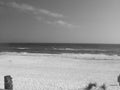 Panama City Beach, FL Beach - Ocean Waves Crashing on White Sand Beach Shoreline Royalty Free Stock Photo