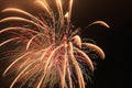 Panama City Beach florida Fireworks time lapse celebration pyrotechnics Royalty Free Stock Photo