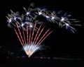 Panama City Beach Gulf of Mexico fireworks pyrotechnics picturesque Royalty Free Stock Photo