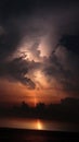 Panama City Beach Gulf of Mexico near lightening picturesque