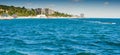 Panama City Beach water, ocean, usa, shore, many, row Royalty Free Stock Photo