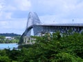 View of the Bridge of the Americas in Panama City