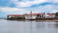 Panama City, Casco Viejo with the Presidential Palace in the foreground Royalty Free Stock Photo