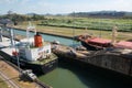 The Panama Canal, Miraflores Locks, Panama City Royalty Free Stock Photo