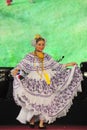 PANAMA CITY, PANAMA folklore dances in traditional costume at the carnival in the streets of panama city panama