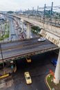 PANAMA CITY, PANAMA - MAY 29, 2016: Elevated section of Panama Metr