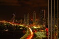 Panama City at night Royalty Free Stock Photo