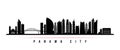 Panama City skyline horizontal banner.