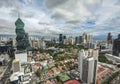 Panama city skyline - modern city skyline - skyscraper building panorama - Royalty Free Stock Photo